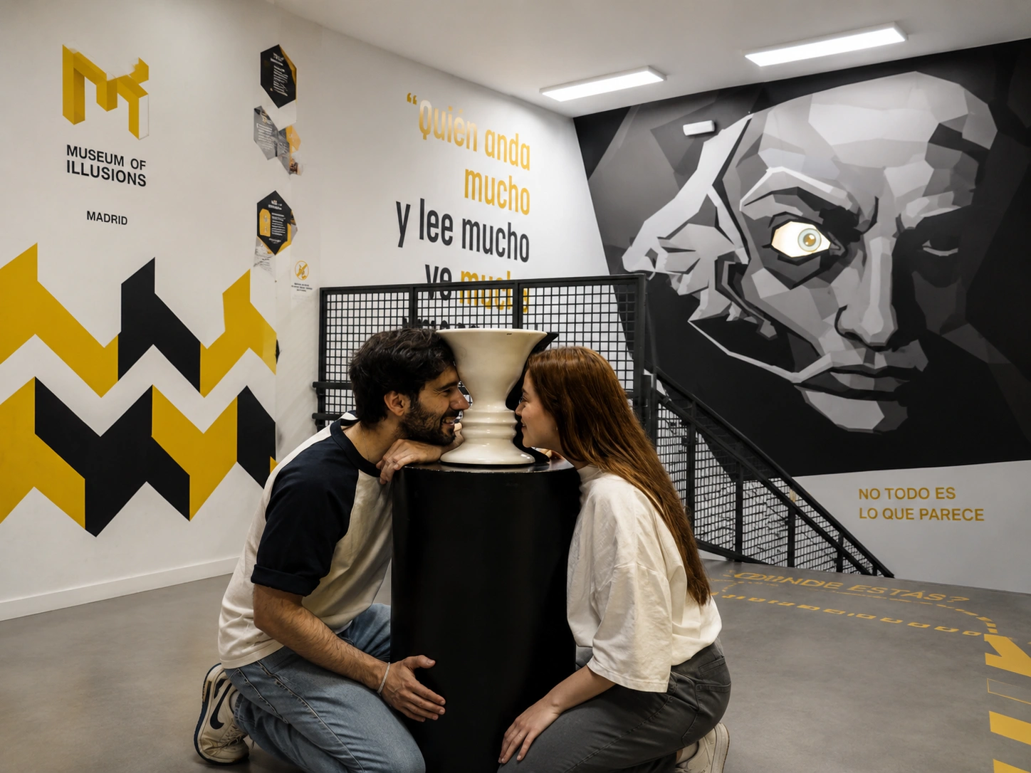 intercambio de narices ilusion optica