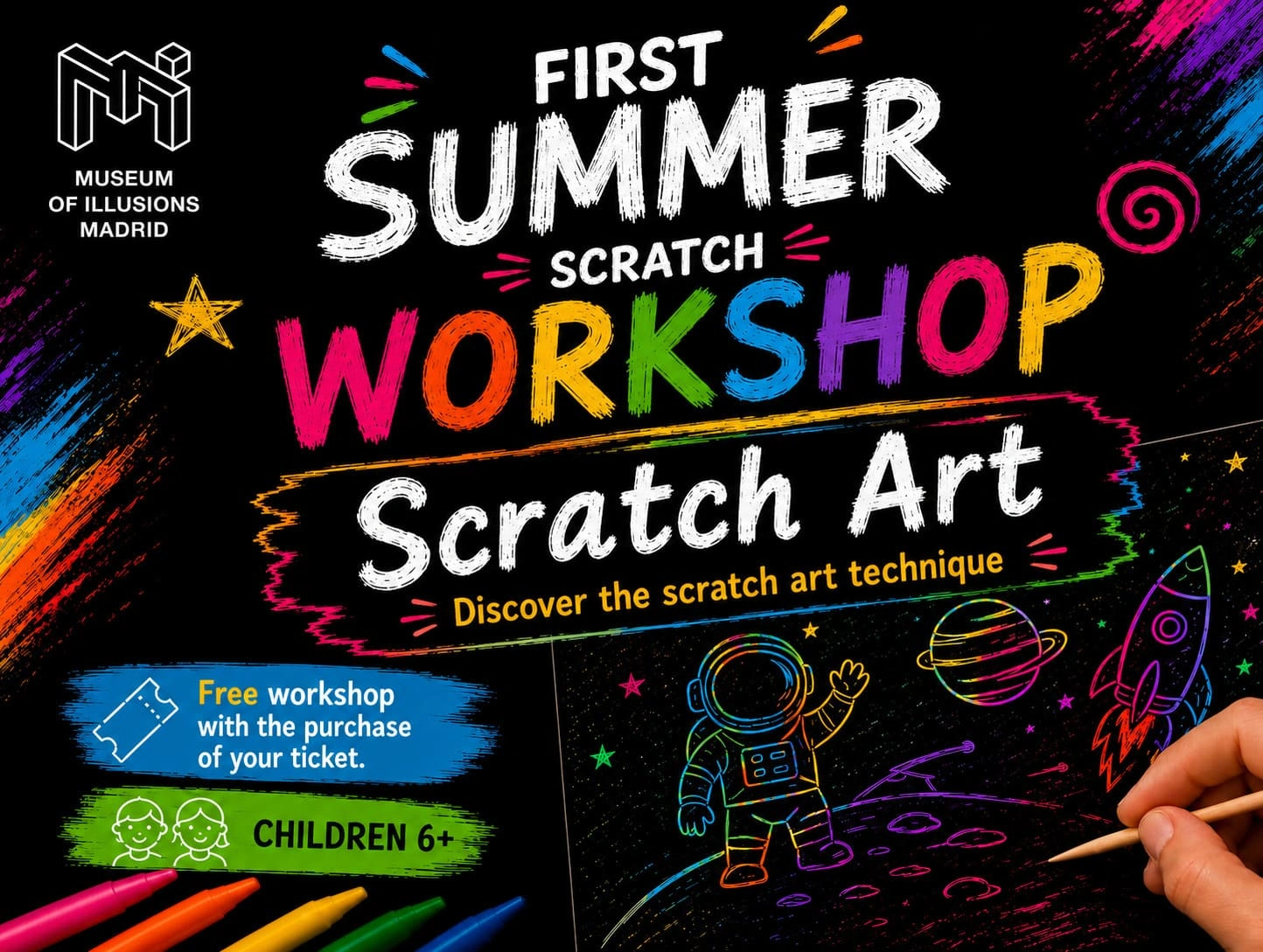 Kids' crafts in Madrid: a creative summer activity