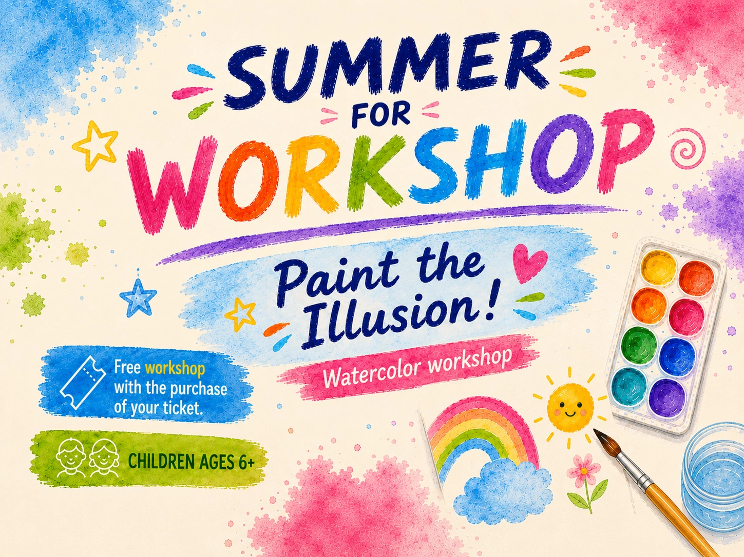 Summer workshops for children in Madrid: learning through play among illusions