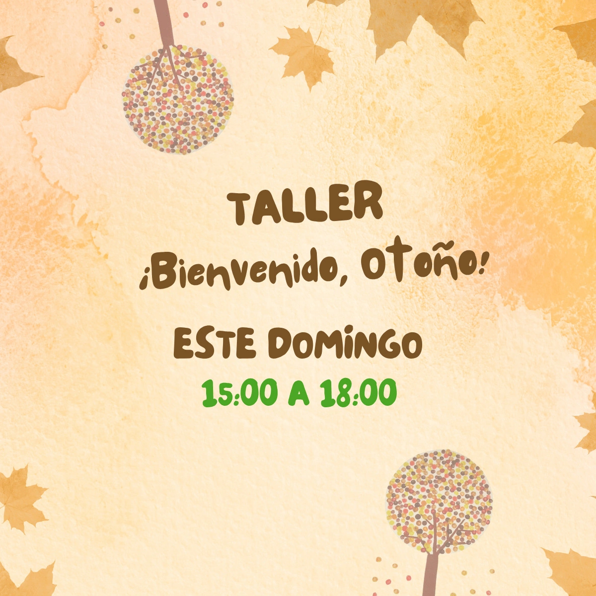Taller ¡Bienvenido, otoño!