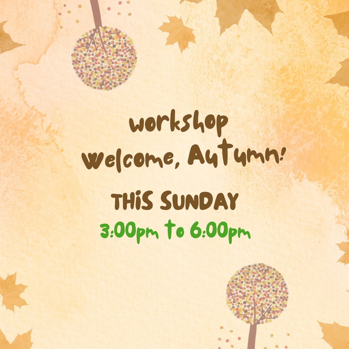 workshop welcome autumn small